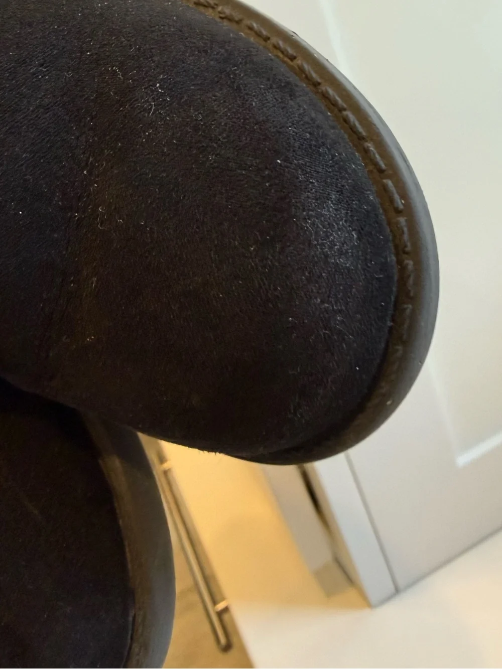 GAP Black faux Suede Ankle Boots with Bow